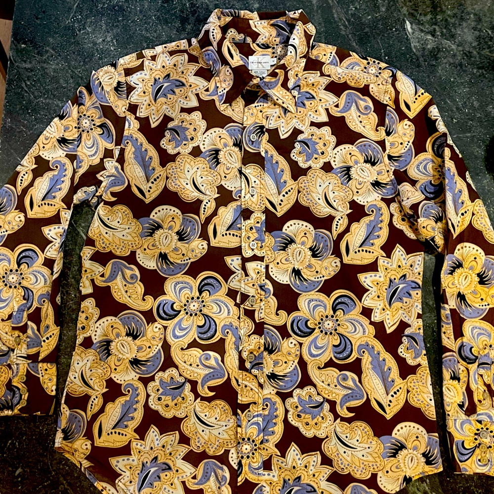 Vintage Calvin Klein Button Down Shirt, size M men’s